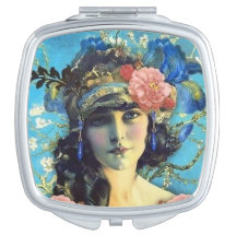  Art Nouveau Mirror Girl