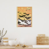  Art nouveau Moeder Goose-advertentie Poster (Keuken)