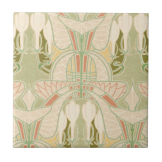 art nouveau mooie geometrische bloempatroon tegeltje