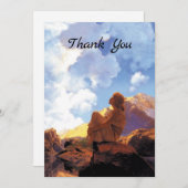  Art Nouveau Morning van Maxfield Parrish Bedankkaart (Voorkant / Achterkant)