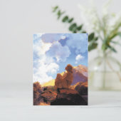 Art Nouveau Morning van Maxfield Parrish Briefkaart (Staand voorkant)