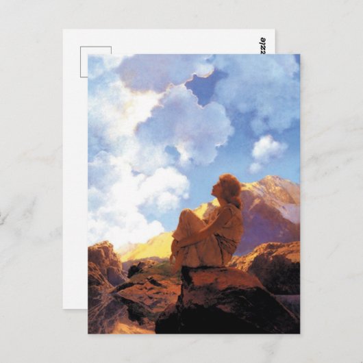 Art Nouveau Morning van Maxfield Parrish Briefkaart (Voorkant / Achterkant)