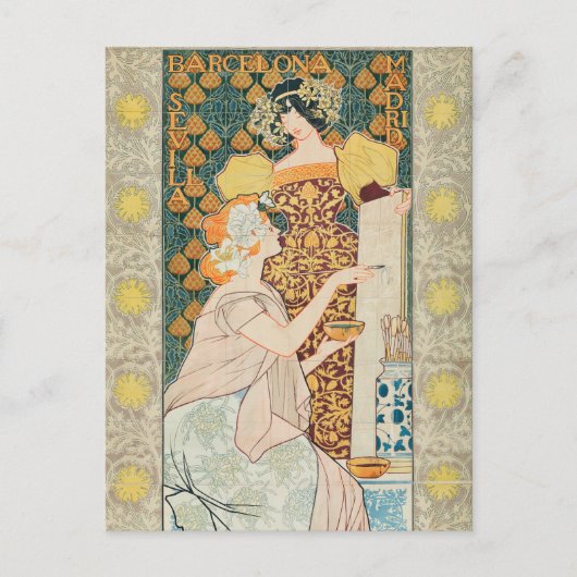  Art Nouveau Mosaicos Escofet-Tejera y CA Briefkaart (Voorkant)