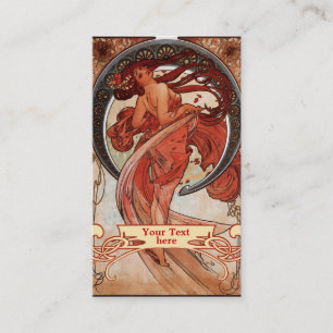 Art Nouveau Mucha - Cartes de visite Art Déco