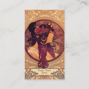 Art Nouveau Mucha - Cartes de visite Art Déco
