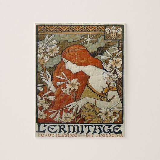 Art Nouveau Mucha Puzzle Legpuzzel (Verticaal)