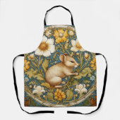 Art nouveau muis en bloemen schort (Voorkant)