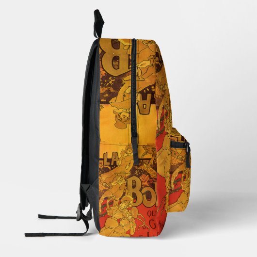  Art Nouveau Music, La Boheme Opera, 1896 Bedrukte Rugzak (Links)