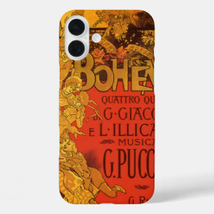 Art Nouveau Music, La Boheme Opera, 1896 iPhone 16 Plus Hoesje