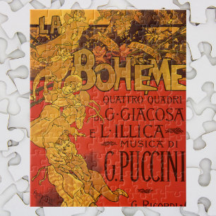 Art Nouveau Music, La Boheme Opera, 1896 Legpuzzel