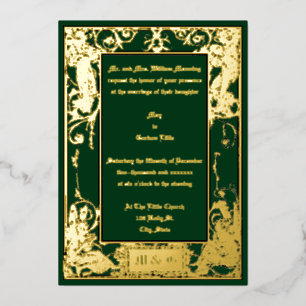  Art Nouveau Musical Fairies Border Folie Uitnodiging