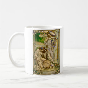 Art Nouveau Muziek Meisjes Vintage Illustratie Koffiemok