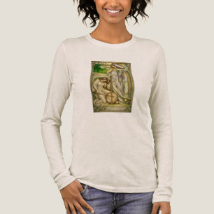 Art Nouveau Muziek Meisjes Vintage Illustratie Tri-Blend Shirt