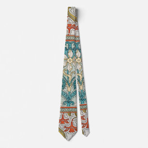 Art Nouveau Narcis Patroon Verneuil Antiek Stropdas