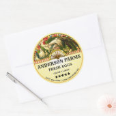 Art Nouveau OEufs frais Modèle Étiquette (Enveloppe)