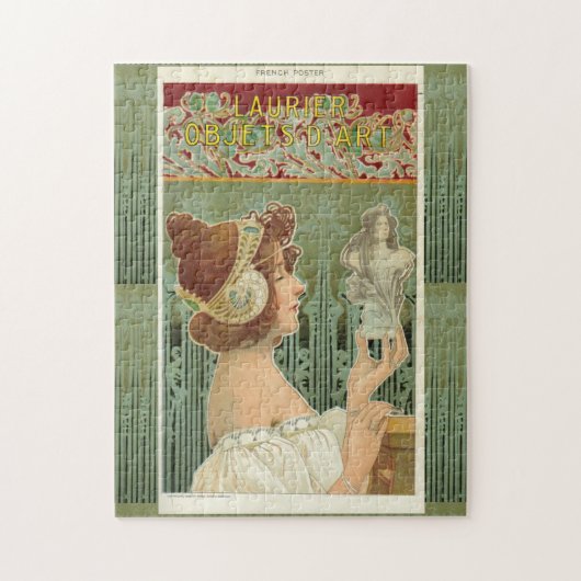 Art nouveau oman legpuzzel (Verticaal)