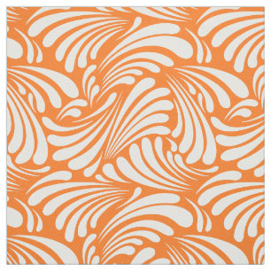 Art Nouveau Oranje Stof