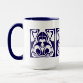 Art Nouveau Ornament Frieze Mok (Links)