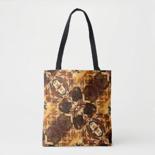 art nouveau ornamental golden and brown pa draagtas