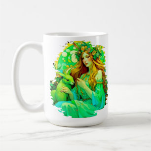 Art Nouveau Ostara Keltische Lente Koffiemok
