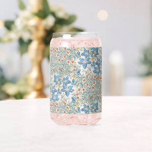 Art Nouveau Oud Wild Geranium Bloempatroon Blikvorm Glas