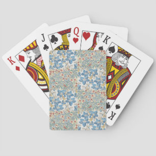 Art Nouveau Oud Wild Geranium Bloempatroon Pokerkaarten