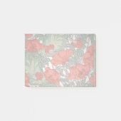 Art Nouveau Oude Kunst Papavers Bloemig Post-it® Notes (Voorkant)