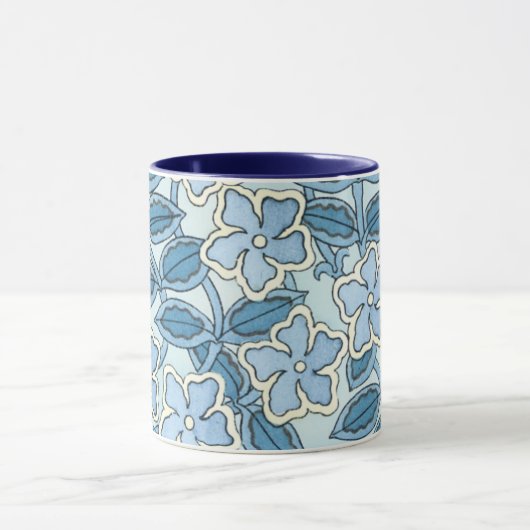 Art Nouveau Oude Maagdenpalm Bloemen in een Tuin Mok (Midden)