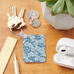 Art Nouveau Oude Maagdenpalm Bloemen in een Tuin Sleutelhanger