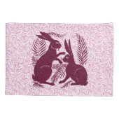 Art Nouveau Paar Konijnen De Morgan en Morris Kussensloop (Achterkant)