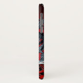 ART NOUVEAU PAN, RODE ZWARTE WITTE MONOGRAM Case-Mate iPhone CASE (Achterkant/links)