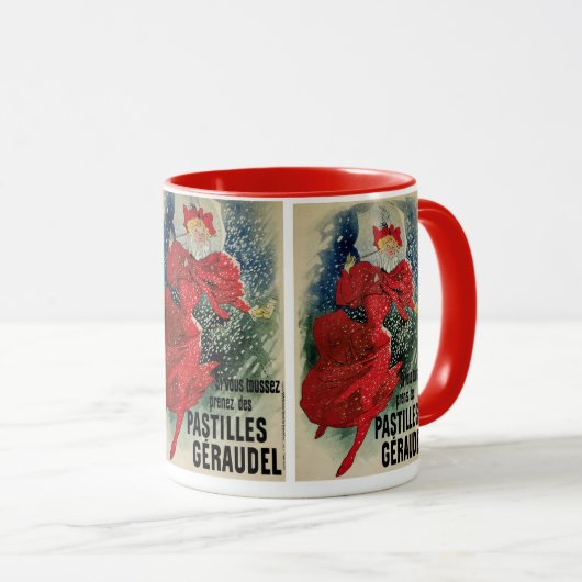 Art Nouveau Pastilles Geraudel Cough druppels Mok (Voorkant rechts)