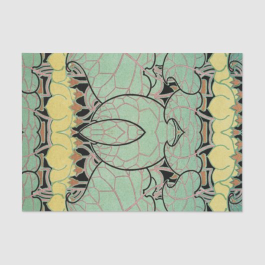 Art Nouveau patroon #10 Tissuepapier (Voorkant)