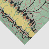 Art Nouveau patroon #10 Tissuepapier (Detail)