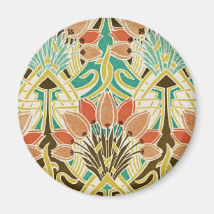 Art Nouveau patroon #11 Magneet