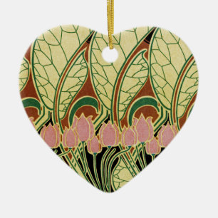 Art Nouveau patroon #1 Keramisch Ornament