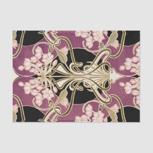 Art Nouveau patroon 2 Tissuepapier (Voorkant)