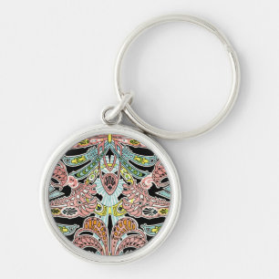 Art Nouveau patroon #8 Sleutelhanger