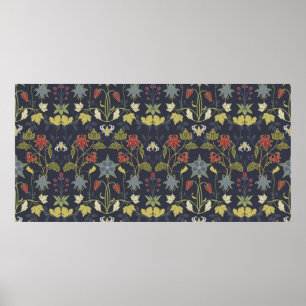  art nouveau patroon. Art Nouveau. aquilegi Poster