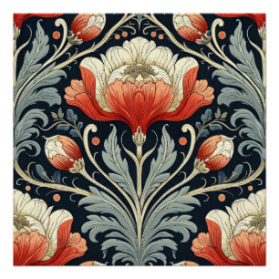 Art Nouveau Patroon Perfect Poster