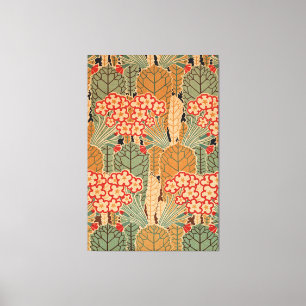 Art Nouveau Pattern #1 op Emporio Moffa Canvas Afdruk