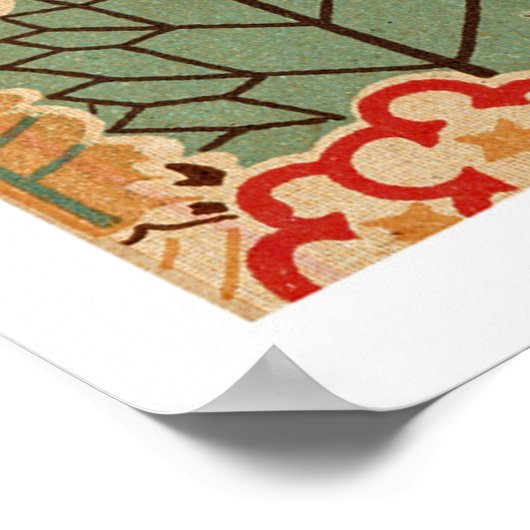 Art Nouveau Pattern #1 op Emporio Moffa Poster (Hoek)