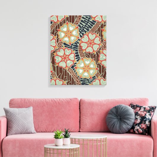 Art Nouveau Pattern #2 op Emporio Moffa Canvas Afdruk (Insitu (Woonkamer))
