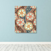 Art Nouveau Pattern #2 op Emporio Moffa Canvas Afdruk (Insitu (Houten vloer))