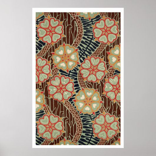 Art Nouveau Pattern #2 op Emporio Moffa Poster (Voorkant)