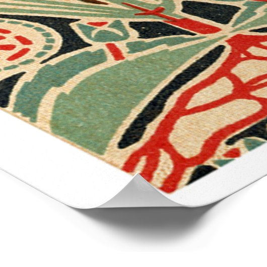Art Nouveau Pattern #3 op Emporio Moffa Poster (Hoek)
