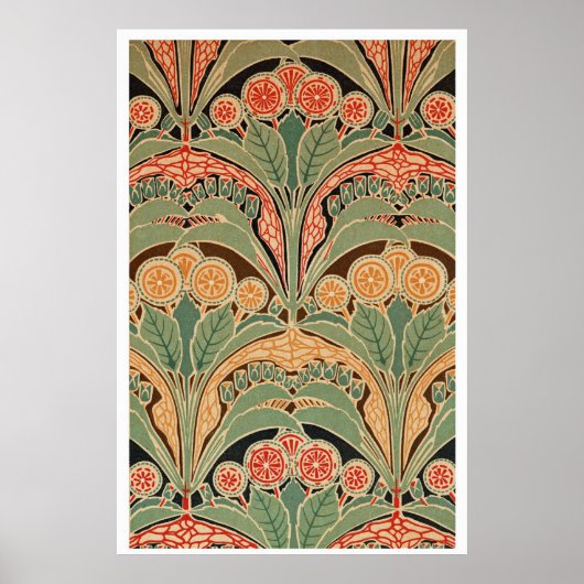 Art Nouveau Pattern #3 op Emporio Moffa Poster (Voorkant)