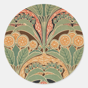 Art Nouveau Pattern #3 op Emporio Moffa Ronde Sticker