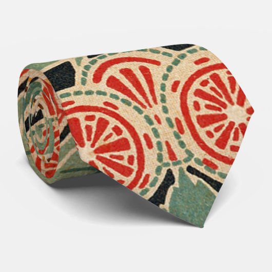 Art Nouveau Pattern #3 op Emporio Moffa Stropdas (Opgerold)