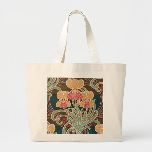 Art Nouveau Pattern #4 op Emporio Moffa Grote Tote Bag (Voorkant)